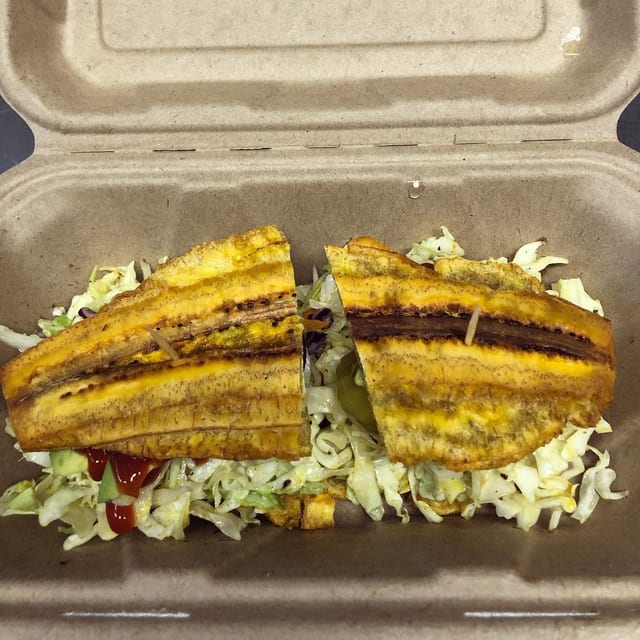 Vegetarian Patacon.